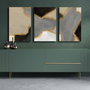 Wallity Conjunto de 3 Lienzos Decorativos Multicolor 45 x 70 cm